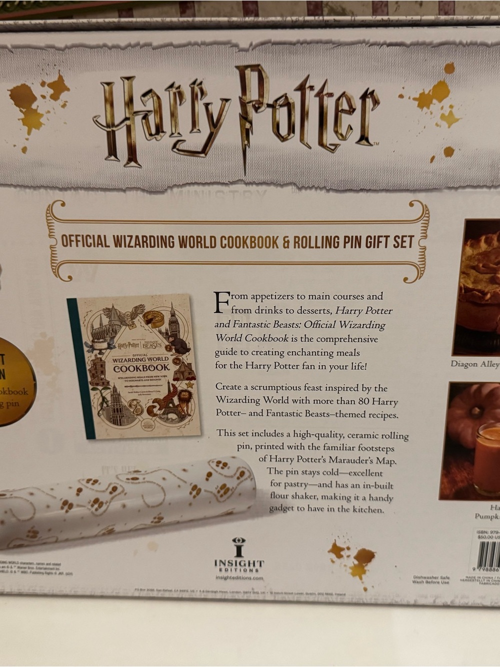 Harry Potter Official Wizarding World Cookbook Gift Set With Rolling Pin - Picture 3 of 6
